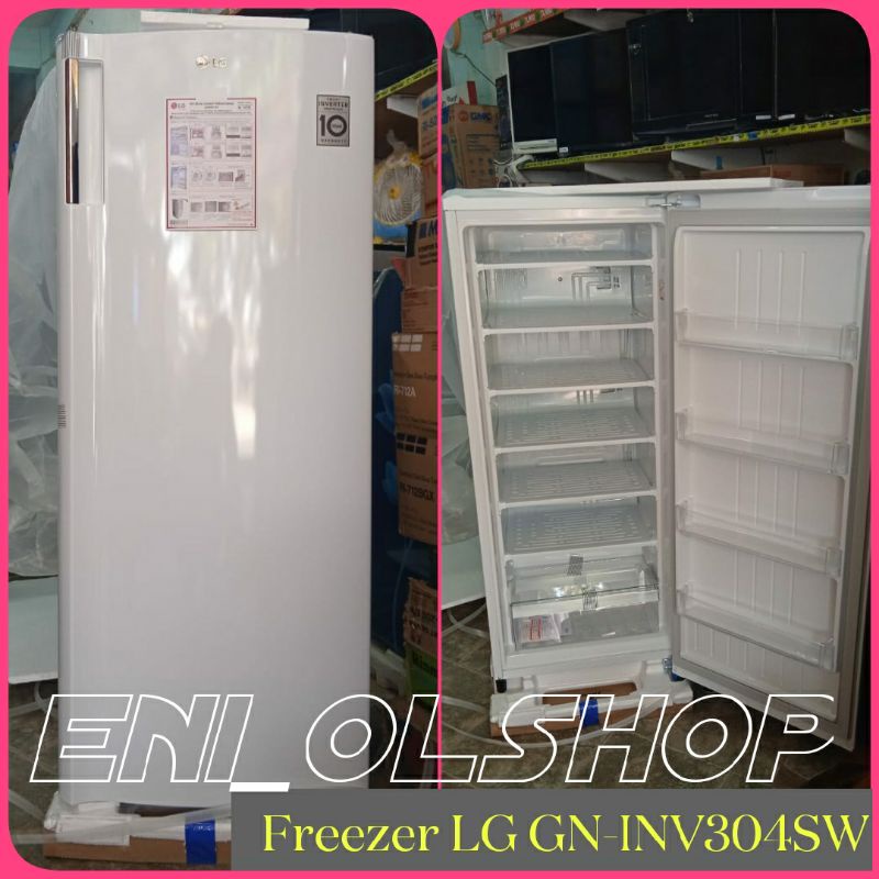 Freezer LG GN-INV304SW Inverter 6 Rak 165L Palembang