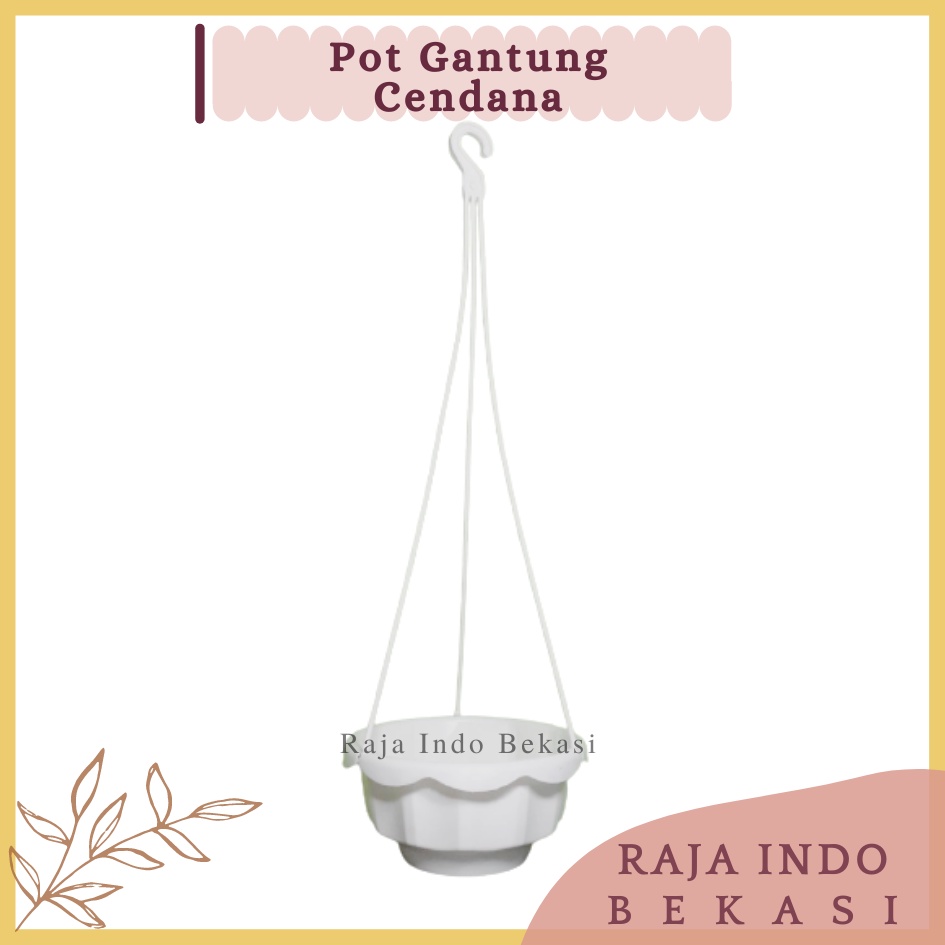 Pot Gantung 20 Putih