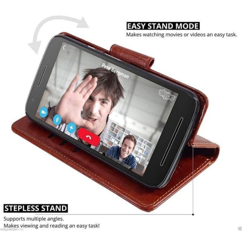 LEATHER SARUNG Dompet Oppo A9 (2020)/Oppo A31/Oppo A53(2020)Oppo A52/A92/ Oppo Reno 3/A91 case dompe