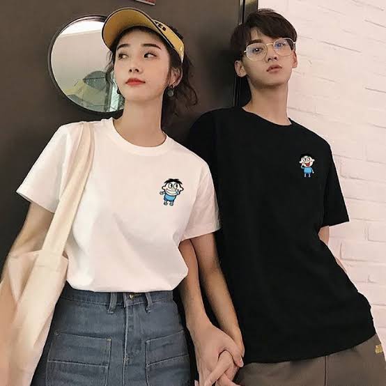 MYSTIQUE.ID-BAJU KAOS COUPLE SILLY FACE T-SHIRT LUCU DAN AESTHETIC