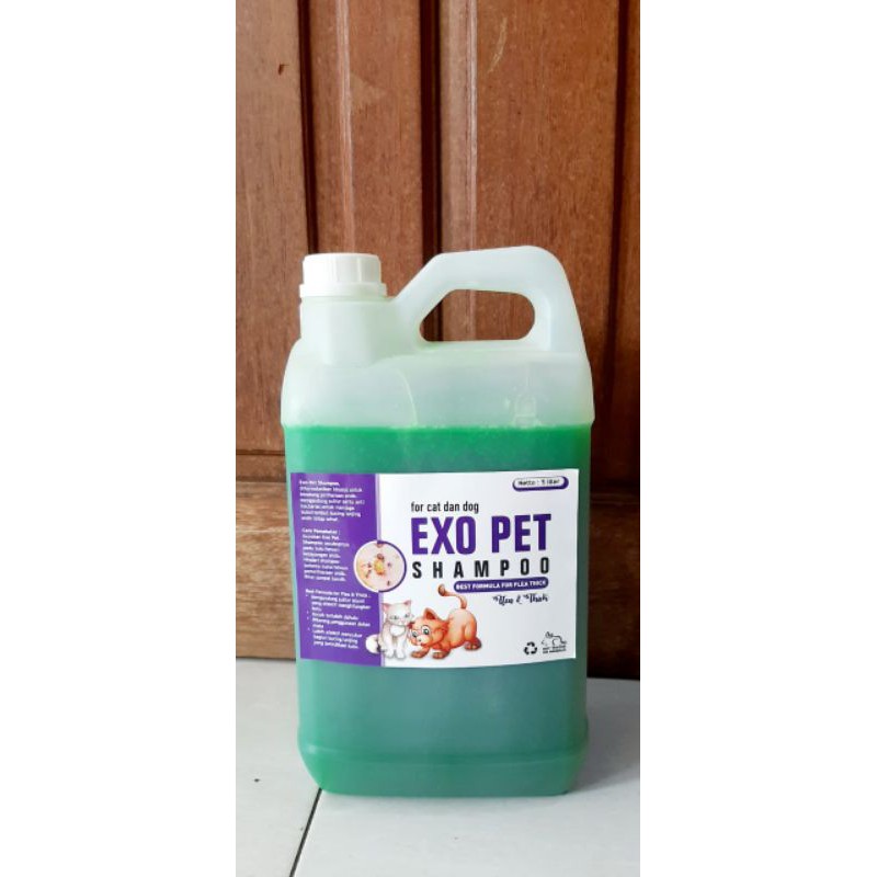 EXO SHAMPO ANTI KUTU untuk anjing dan kucing uk 5 liter