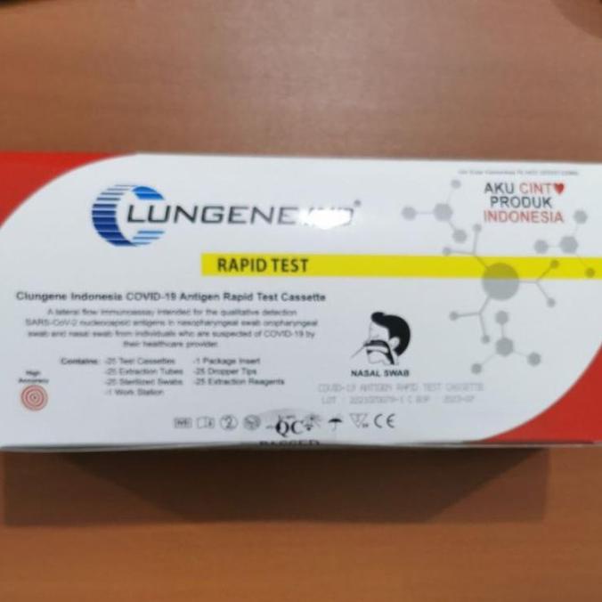Ready Stock Test Kit Antigen Swab Clungene Merah Putih Majdinafhi