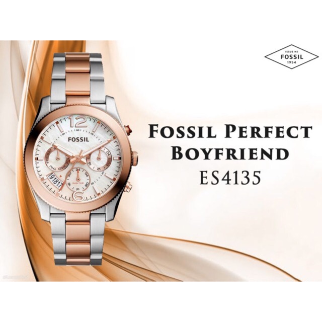 Jam tangan wanita fossil ES 4135 / ES4135 perfect boyfriend
