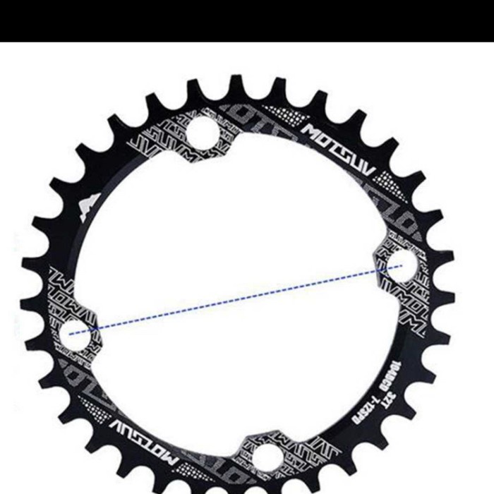 MOTSUV gigi sprocket sepeda aluminium round 32T-104BCD