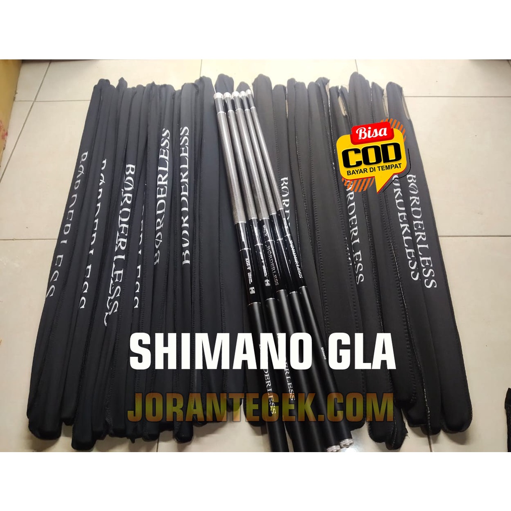 Joran Tegek Pancing Simano Borderless GLA Tegek Ruas Pendek Carbon Ukuran 360 450 540 630 720