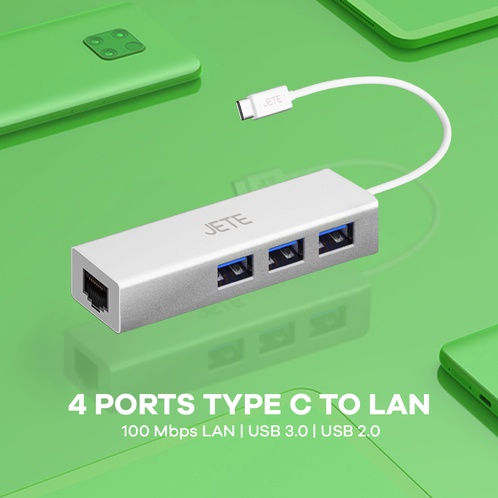 Converter LAN to USB 5 in 1 JETE X5 - Garansi 2 Tahun Rusak Tukar Baru