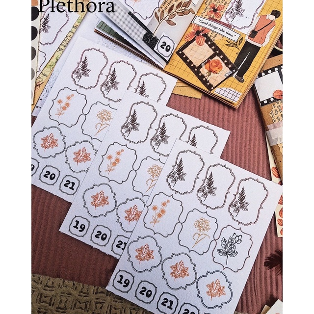 

deco ephemera untuk journal supply journal kit journaling kit dan scrapbooking art paper aesthetic