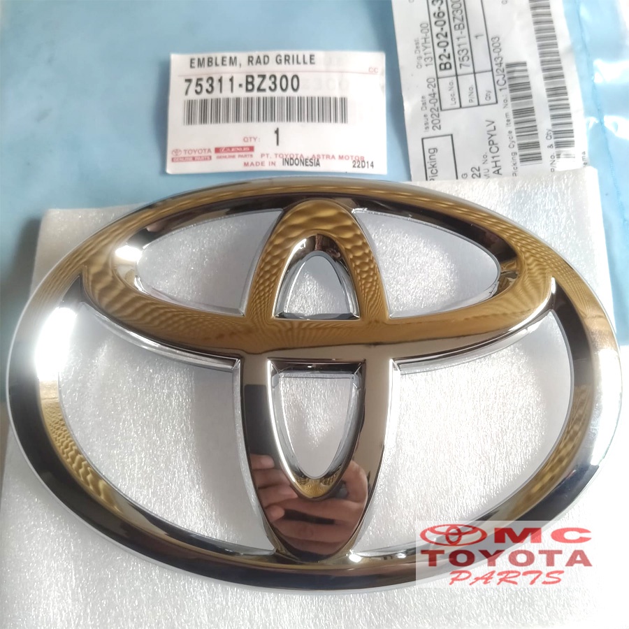 Emblem Logo Grill Grille Radiator Toyota Avanza Rush New 75311-BZ300