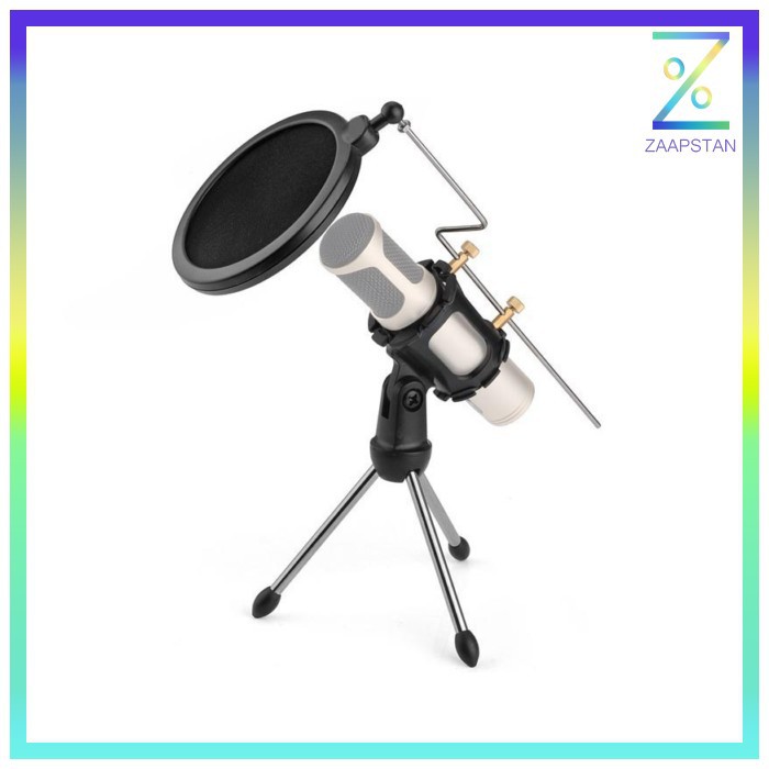 Zeepin Mini Tripod Stand Mikrofon Universal dengan Pop Filter - PS-05