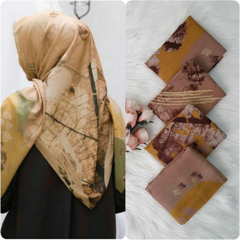 DENAY SEGIEMPAT MOTIF LAA // HIJAB DENAY KW