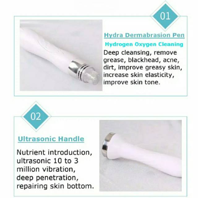 aqua peel hydrogen oxygen dermabrasion hydra 6in1 skin scrubber ultrasound rf setrika wajah dingin