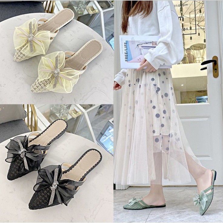 Sepatu flat import wanita/ sepatu teplek import sepatu bling wanita murah flatshoes B2007 IMPORT