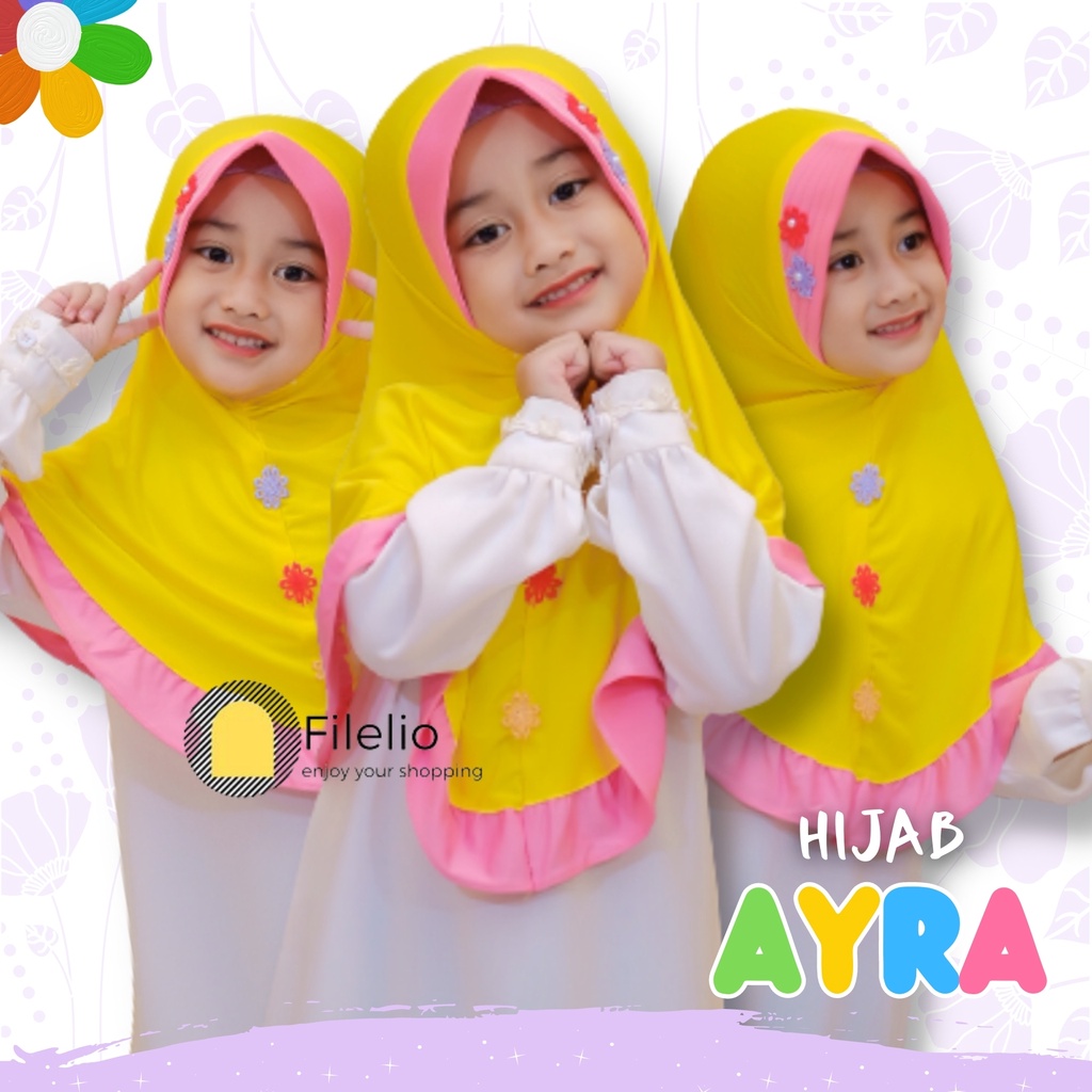 Kerudung Anak TK MURAH AYRA / Jilbab Anak Terbaru / Hijab Anak Murah / Fashion Anak / Kado Ultah