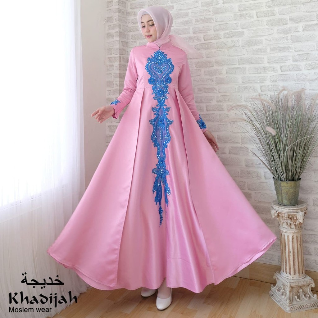 Termewah Gaun Balqis pink by khadijah bin dawood