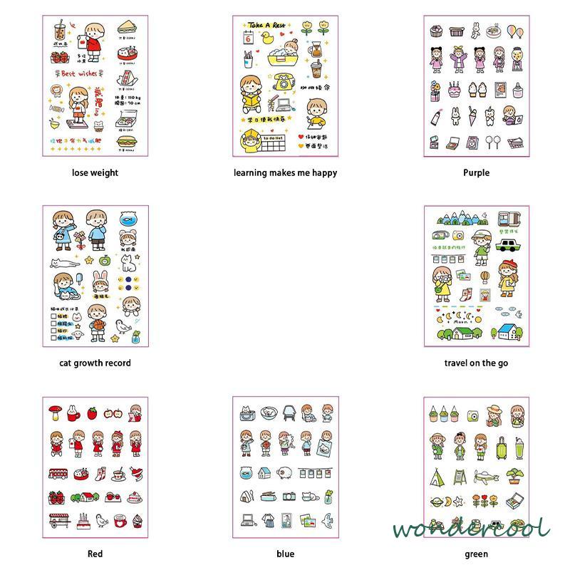 Stiker Motif Emoji Untuk Dekorasi Handphone / Diary DIY-Won