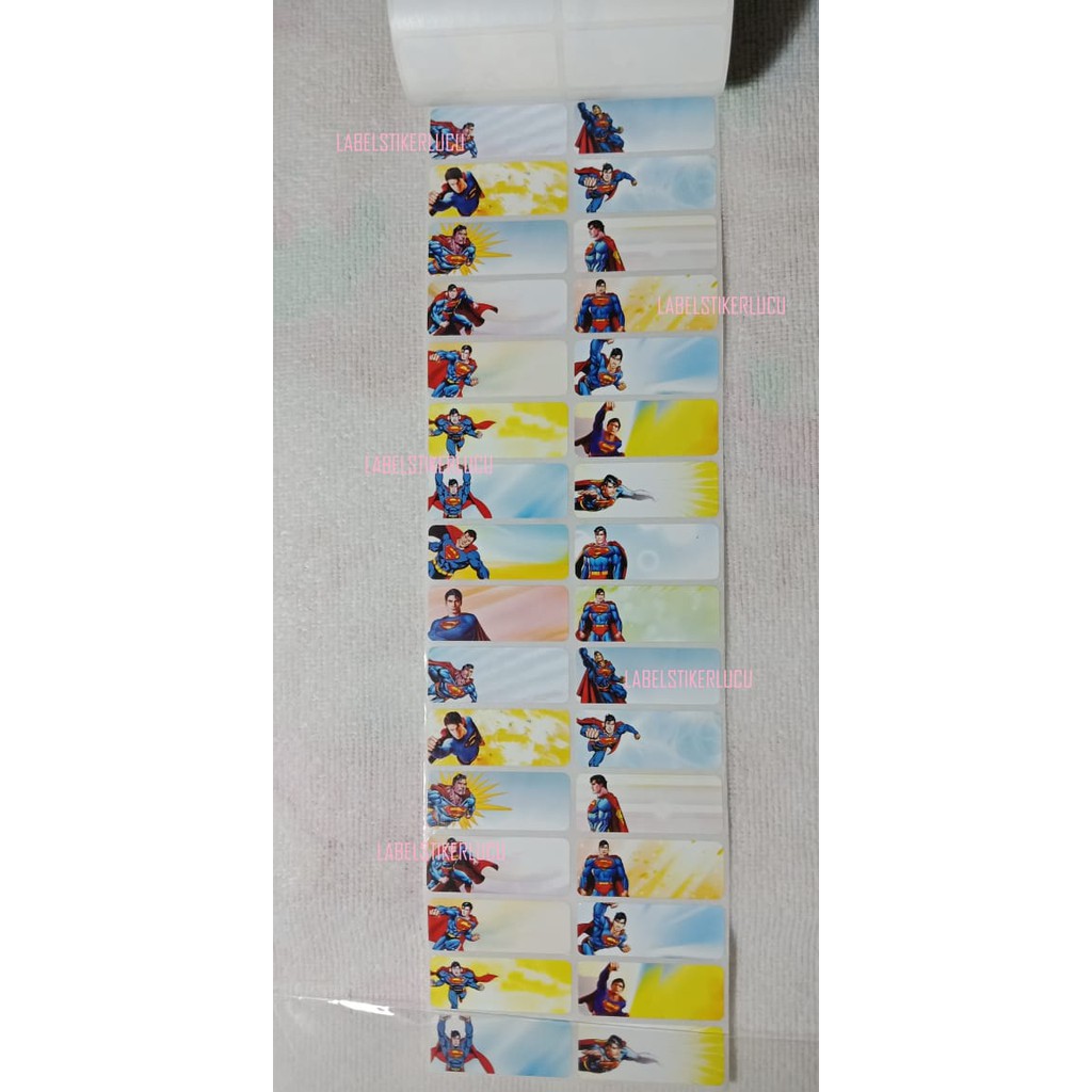 

Sticker Label Motif Superman (isi 42pcs) variasi gambar