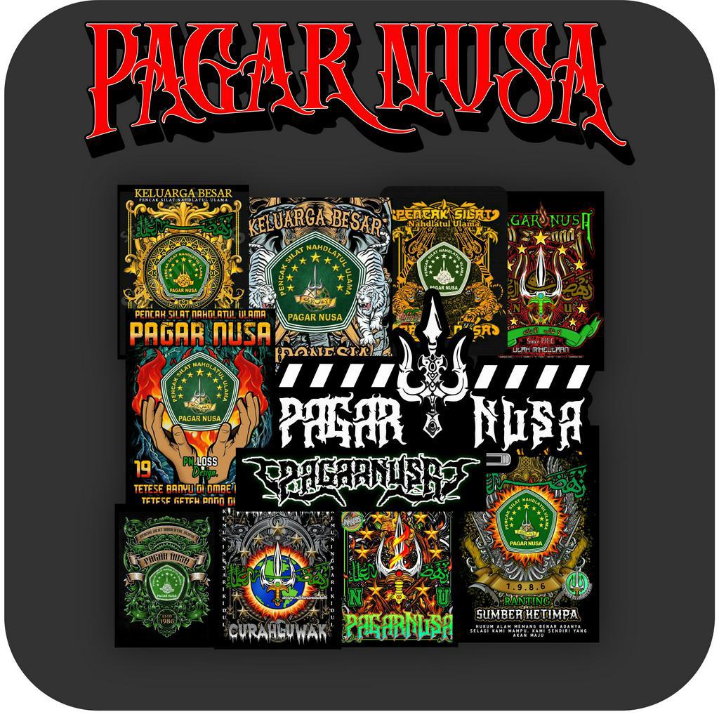 

Stiker paket pagar nusa isi 15 pcs sudah cutting bahan graftac Stiker motor heelm kulkas Stiker graftac waterproof