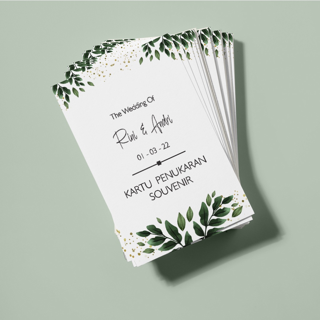 Kartu Penukaran Souvenir, Voucher Pengambilan Souvenir, Kartu Souvenir 051 A