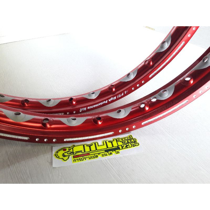 velg jin fei jinfei slot motif wave slot velg slot 120/140-17 ring 17 rim 17 merah