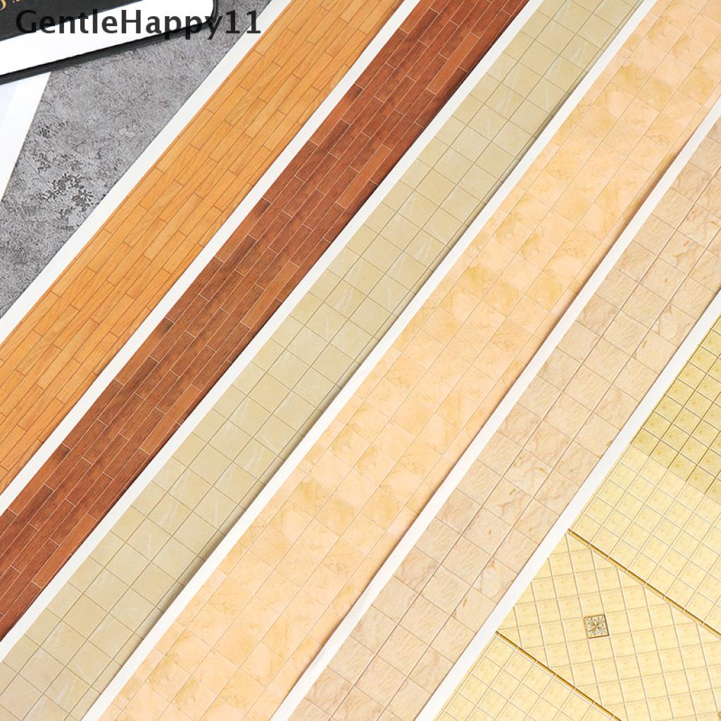 Gentlehappy Mainan Miniatur Stiker Dinding / Lantai Skala 1: 12 Untuk Dekorasi Rumah Boneka