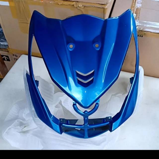 Termurah Bodi Motor Tameng depan BEAT FI LAMA 2013-2014,,biru Termurah Terlaris Aufia Sparepart Moto