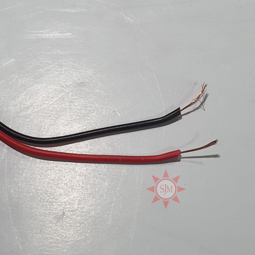 [PER 1 METER] Kabel Serabut Listrik 2x10 Hitam Merah
