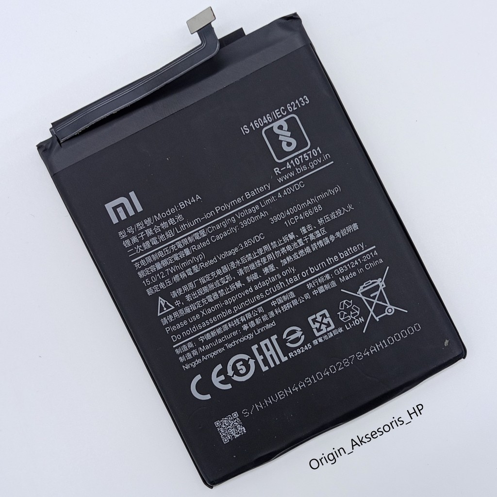 Baterai Xiaomi  BN4A Note 7 Original 100% dc88