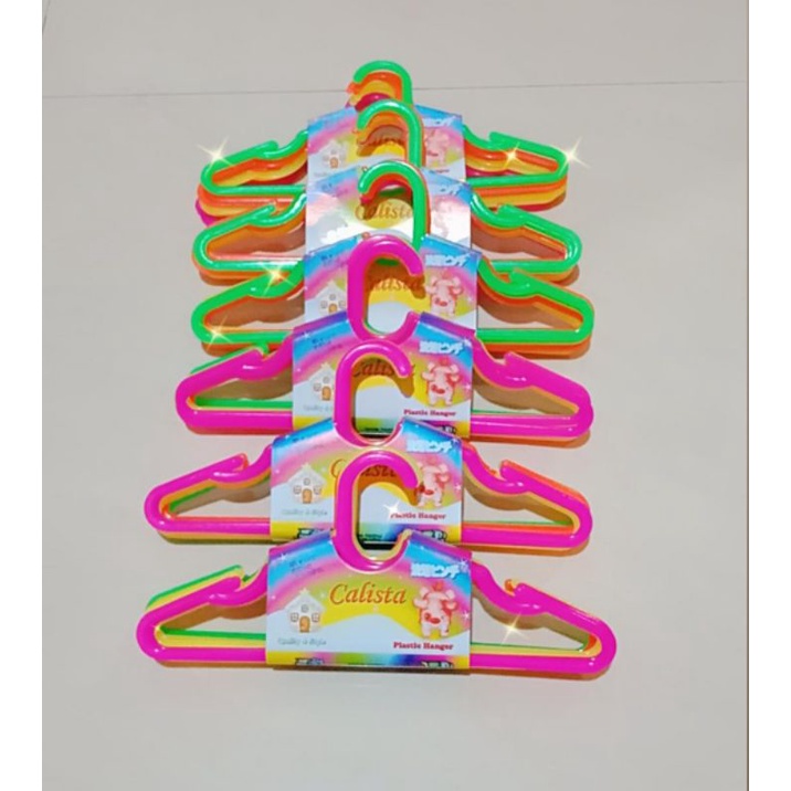 12pcs Hanger baju anak hook - gantungan baju - dasi (anti slip)