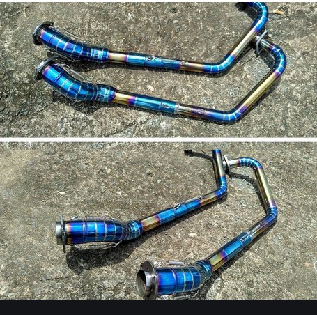 Leher Blue Moon Stainless Cacing Full All Motor 150cc diameter 50mm