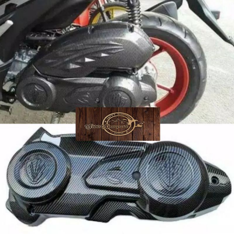 Cover Cvt Aerox Karbon Nemo Tutup Cvt Aerox Karbon Nemo Original