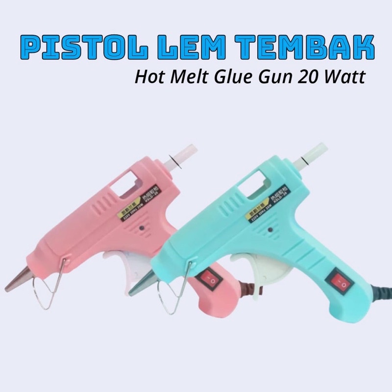 Lem tembak pistol pink pastel