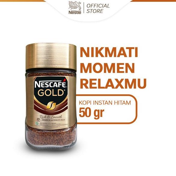 

NESCAFE Gold Kopi Instan Kopi Hitam 50g Jar