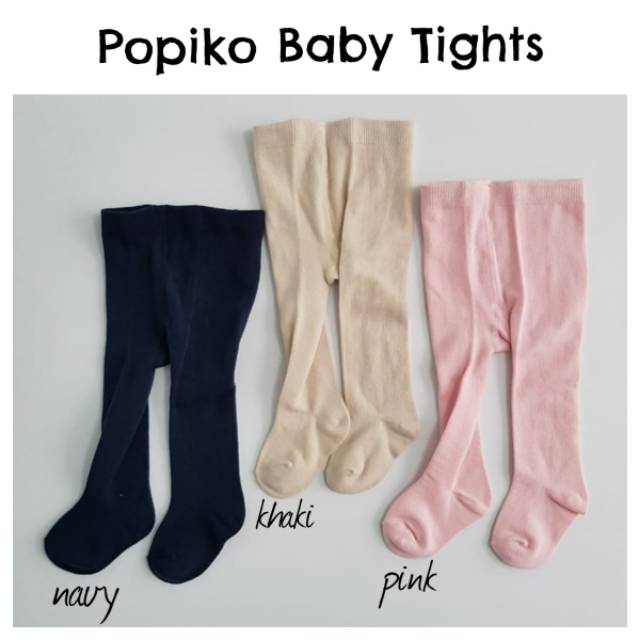 Legging Bayi Polos Tutup Kaki Popiko Baby Celana Leging Putih Hitam Abu Pink Navy Krem 0 6 12 Bulan