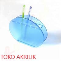 

Tempat pulpen oval acrylic / Display pen / Tempat alat tulis / Pen holder