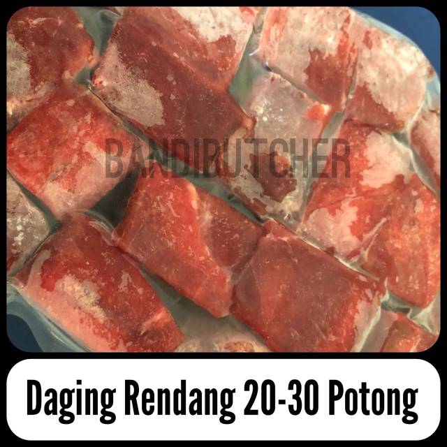 Daging Sapi Untuk Rendang Potong 20-30 Tanpa Lemak - Daging Soto Rawon Bandi