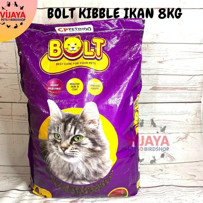 Bolt Kibble Ikan 8Kg / Makanan Kucing Kemasan Karung W2D7Rvzi1Q