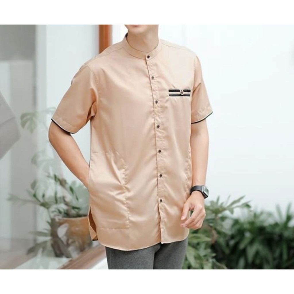 Baju Muslim Koko Pria Logi Lengan Pendek Terbaru Good Quality