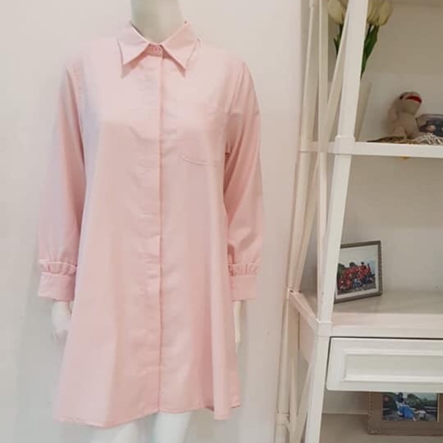 Tunik kemeja jait belakang by edness kayla