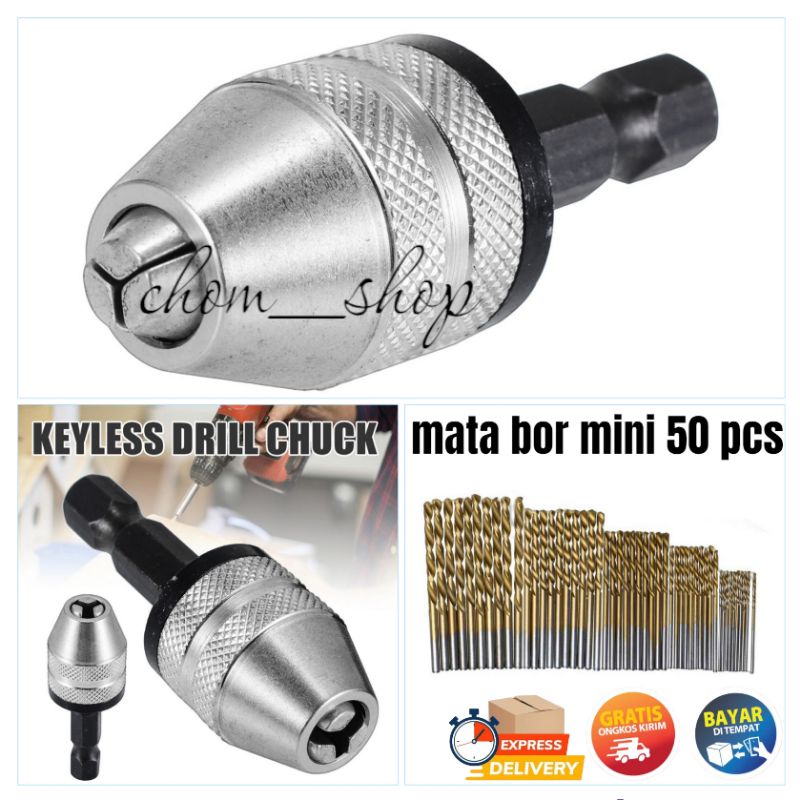 kepala bor mini untuk mata bor micro 0.3mm - 6.5mm/drill chuck kepala bor mini