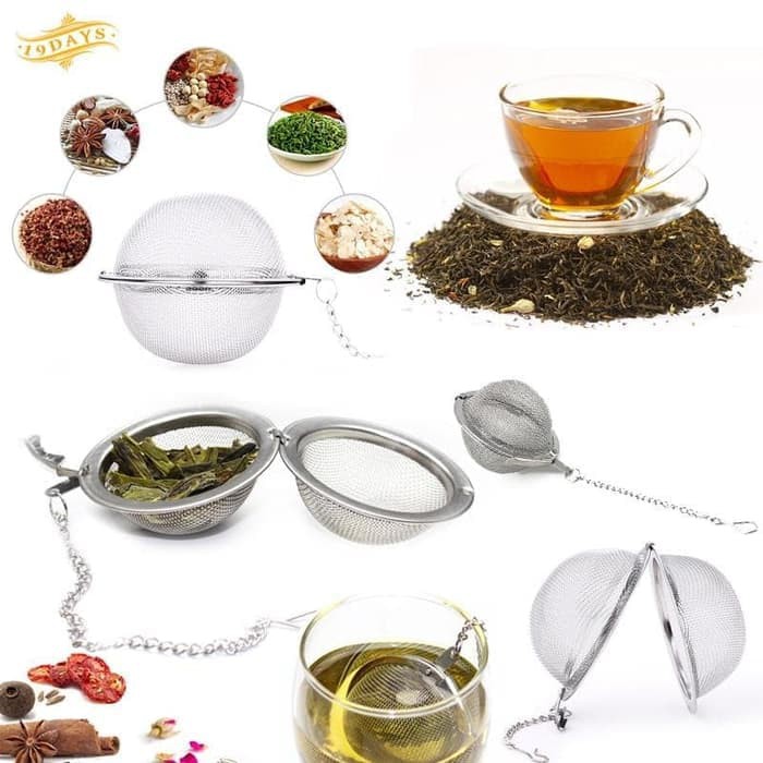 

TERLARIS!! Tea Maker Saringan Teh Stainless Tea Bag Filter Tea Strainer Infuser