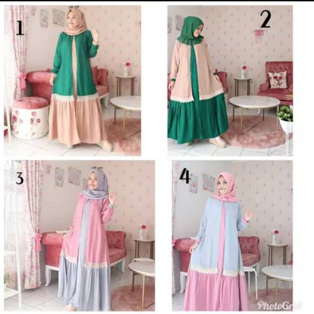 Jubah dress ori nabil syari