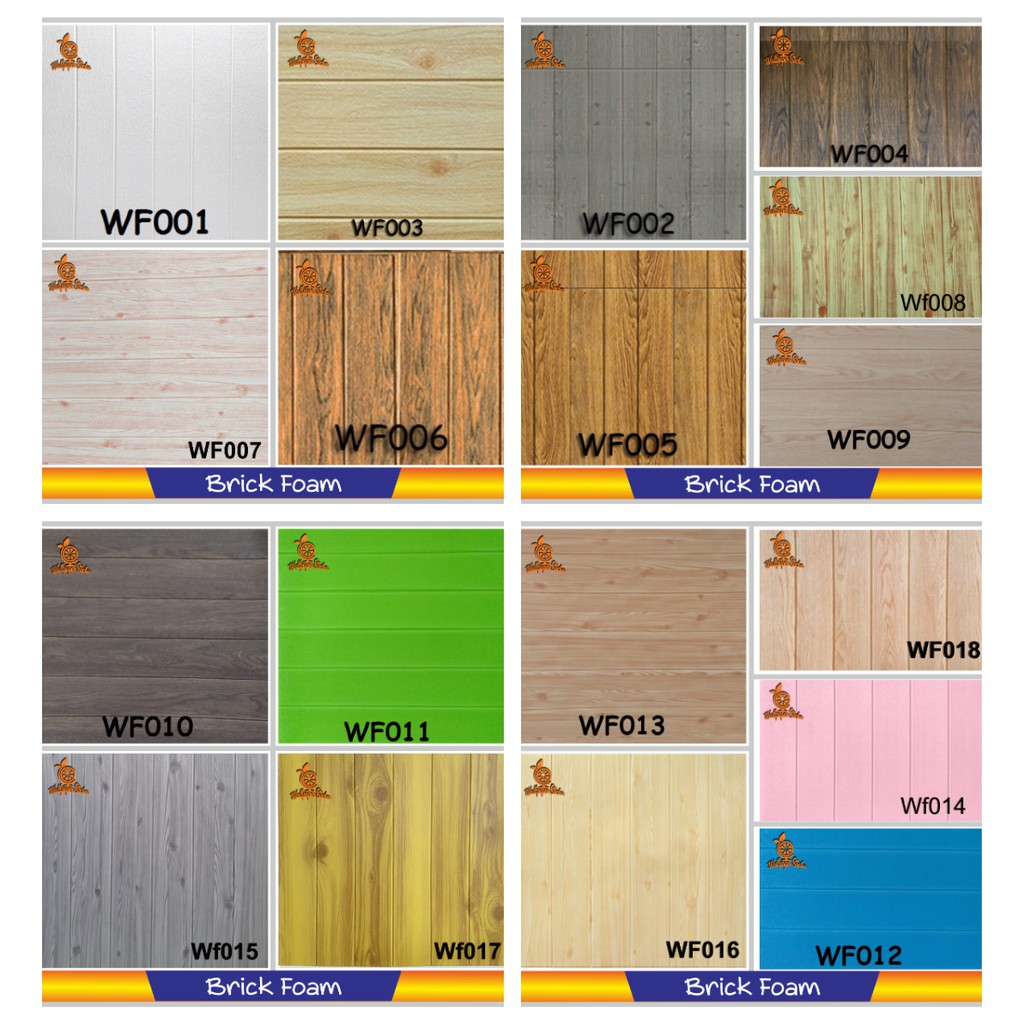  COD WoodFoam Wallpaper  3D Kayu  Klasik  Emboss Panel Foam 