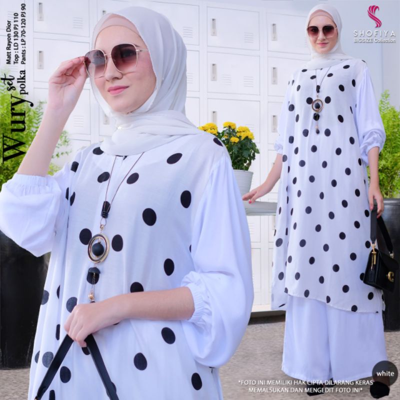 WURY POLKA ONE SET / ONE SET SIZE JUMBO BY SHOFIYA