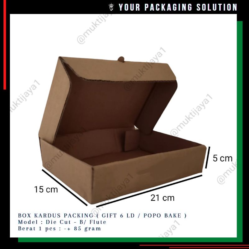 

BOX GIFT 6 (POPO BAKE) • 21x15x5cm LD • Kotak/ Kardus/ Karton