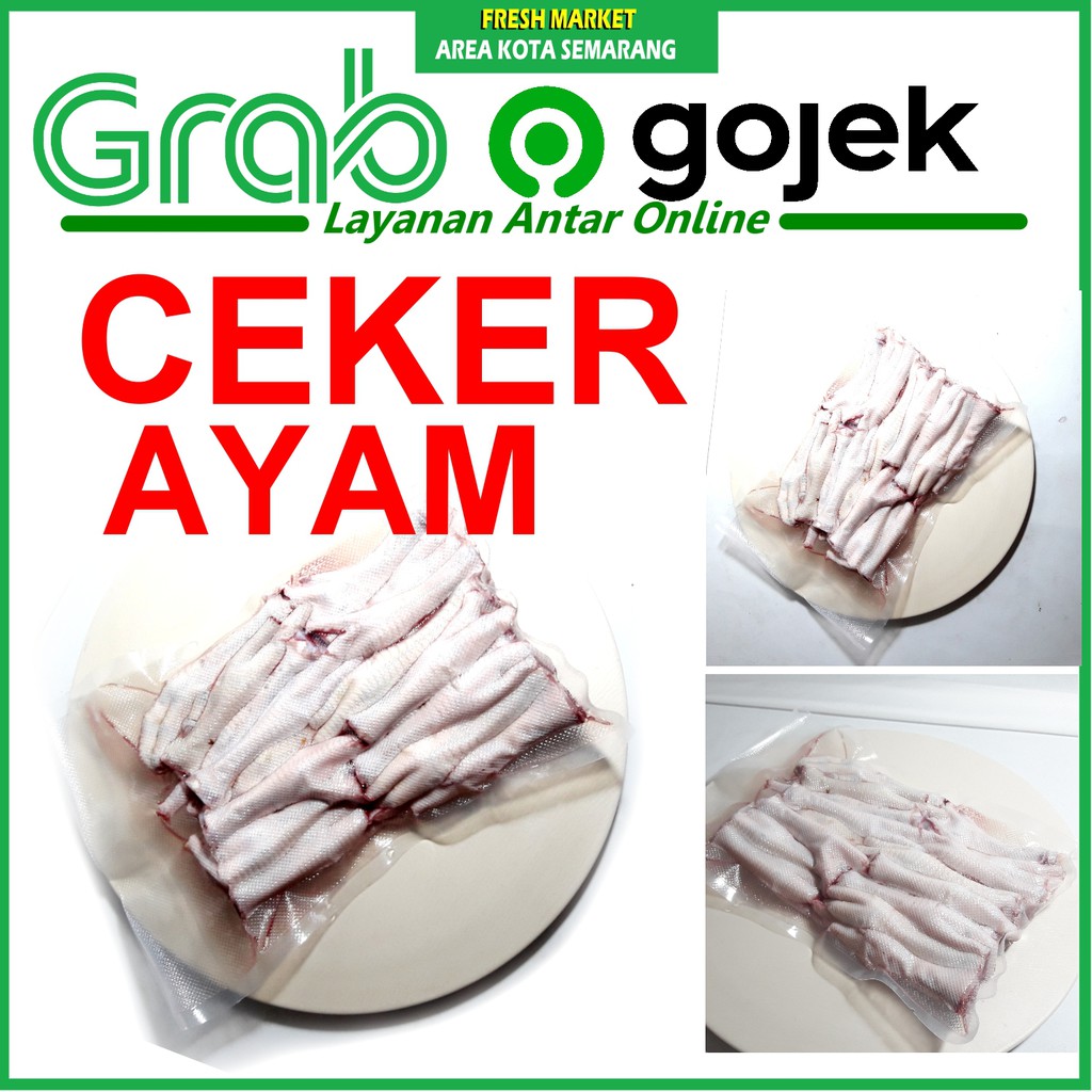 

[FRESH MARKET] ceker ayam segar 500gr kirim GRAB INSTAN area semarang