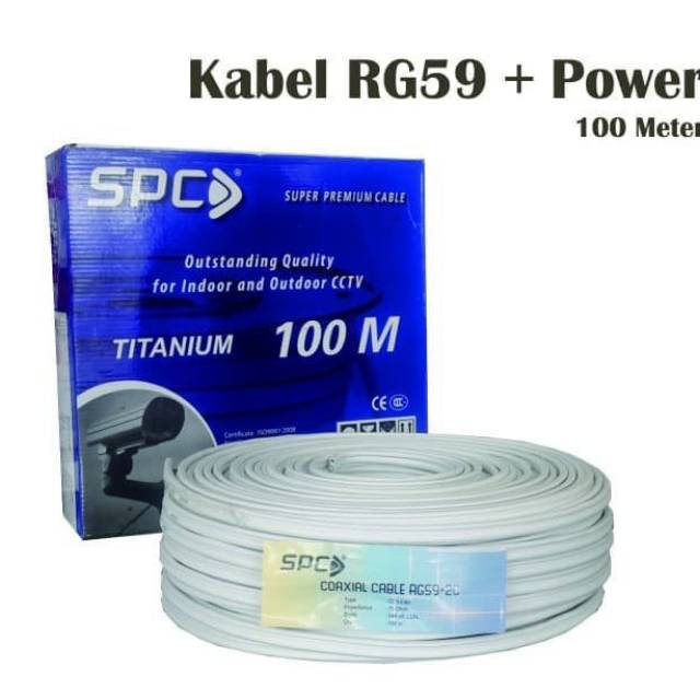 Kabel RG59+Power CCTV SPC 100M