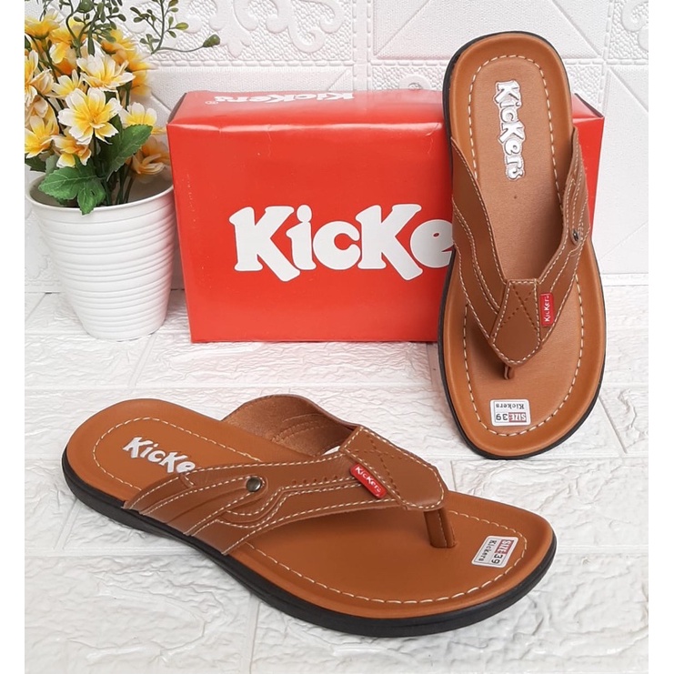 Sandal Pria Kickers casual Jepit Size 39 -40 Premium Quality