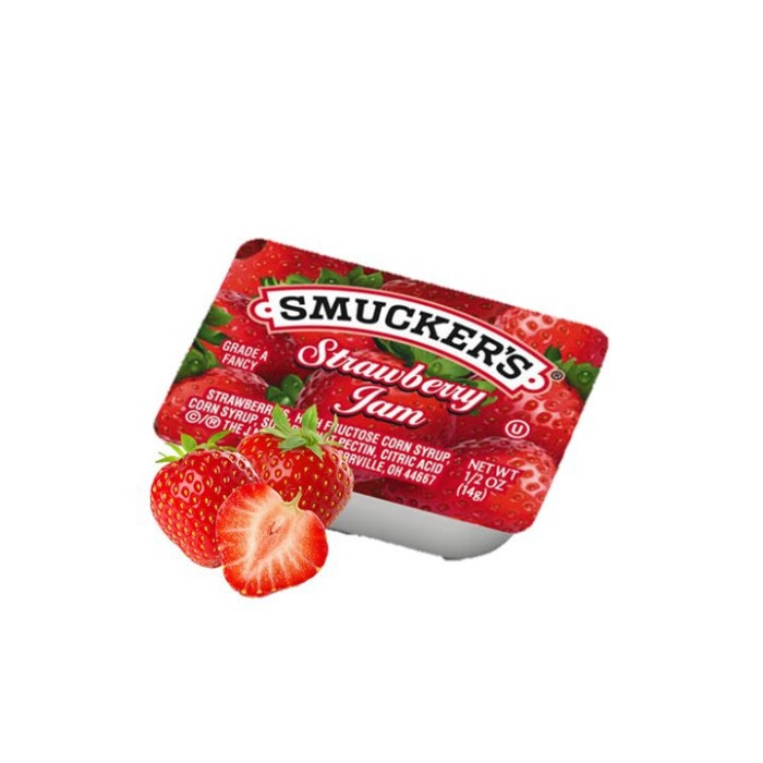 

Selai Smucker's Strawberry jam 14gr pack 10 pc / Smucker jam