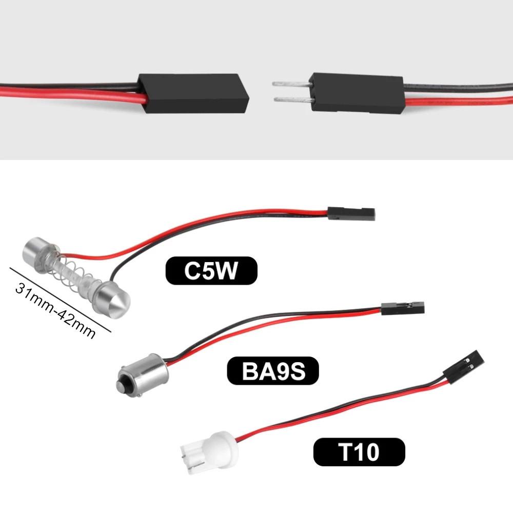 Lanfy Lampu Baca Mobil T10 LED Adaptor Cahaya Putih Lampu Plat Nomor Lampu Interior Otomatis Bagasi Lampu 24SMD 36SMD 48SMD Car LED Light