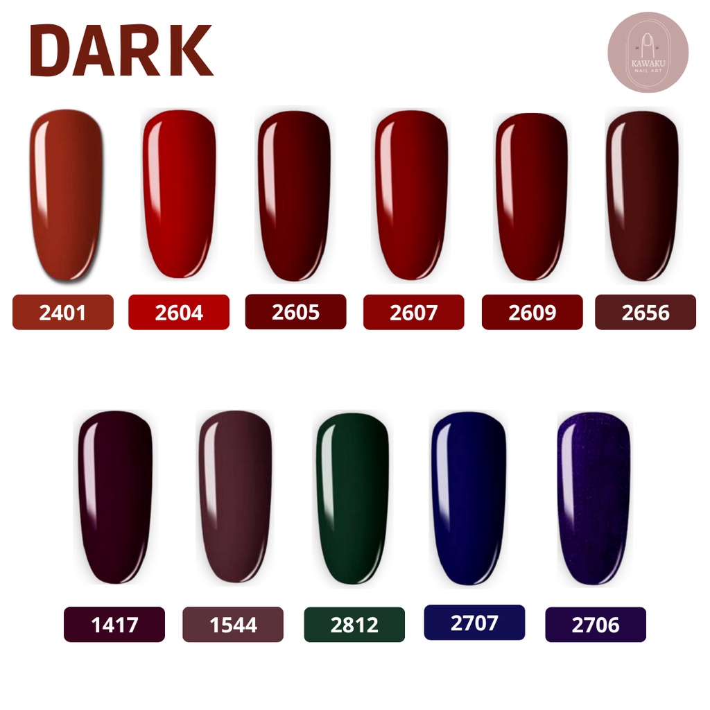 Rosalind Kutek Gel Polish UV LED Dark Color Series